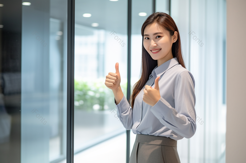 商务白领办公女青年比赞手势,高清,摄影图,摄影图片,图片大全,摄影图免费下载